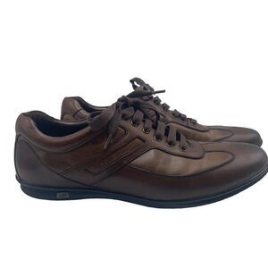 ‎Kenneth Cole License Plate Leather Shoes Brown Size 11